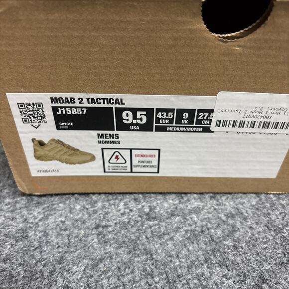 NEW Merrell Men's Size 9.5 Moab 2 Tactical Shoe Boots Coyote J15857 - Picture 5 of 6